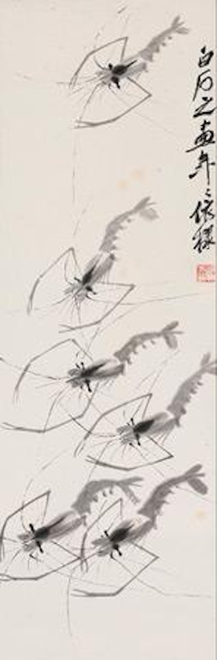 Shrimp by Qi Baishi