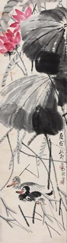 Lotus and Double Ducks by Qi Baishi
