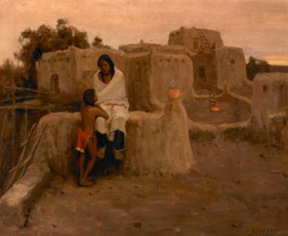 The Lesson by E. Irving Couse