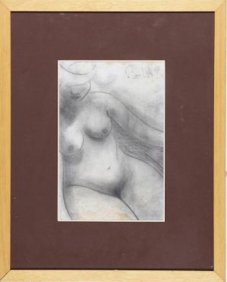 Female nude by Giacomo Balla