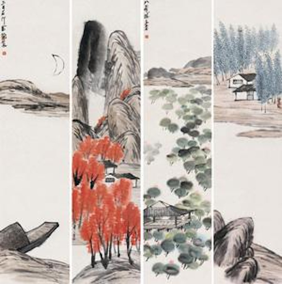 Landscape by Qi Baishi