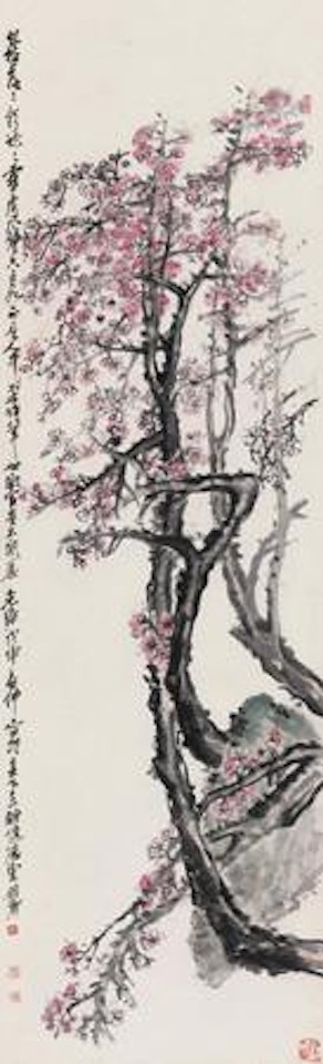 Red Plum by Wu Changshuo
