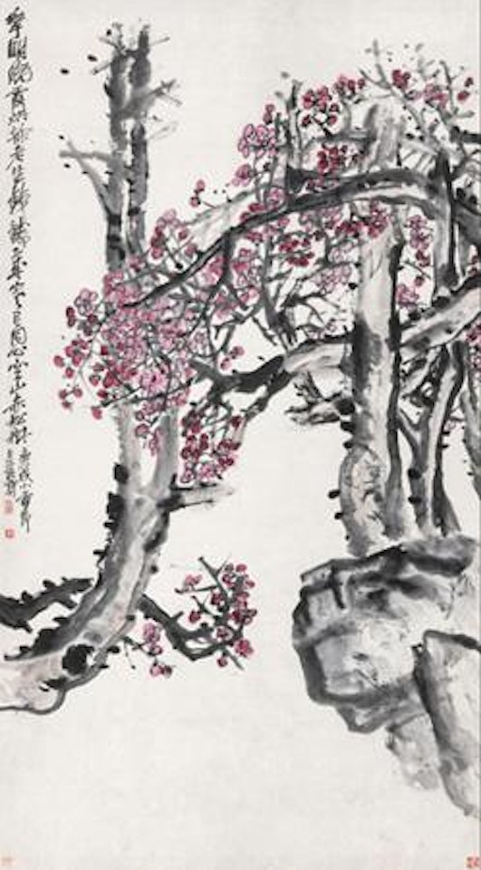 Red Plum by Wu Changshuo