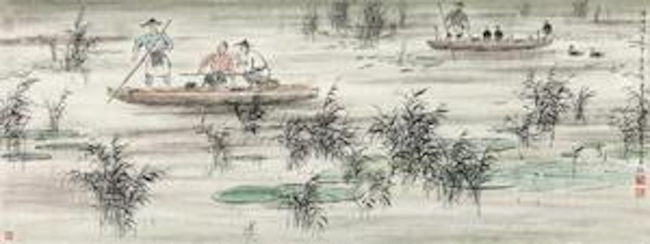 Scenery of Hongze Lake by Huang Jiaming
