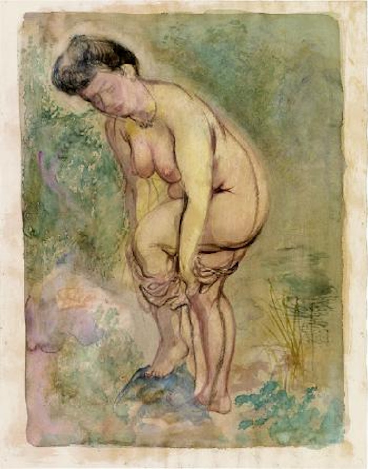 Undressing Nude, Cape Cod by George Grosz