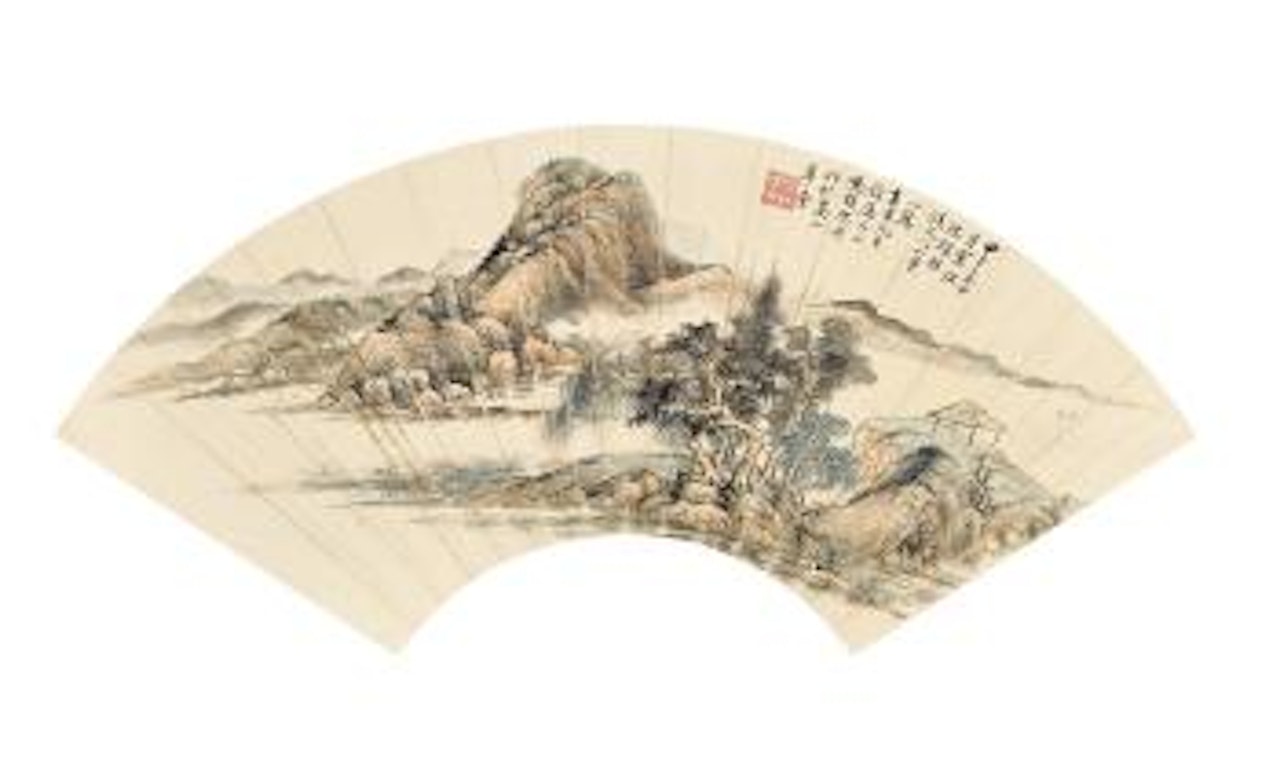 Pavilion on the waterside by Feng Chaoran