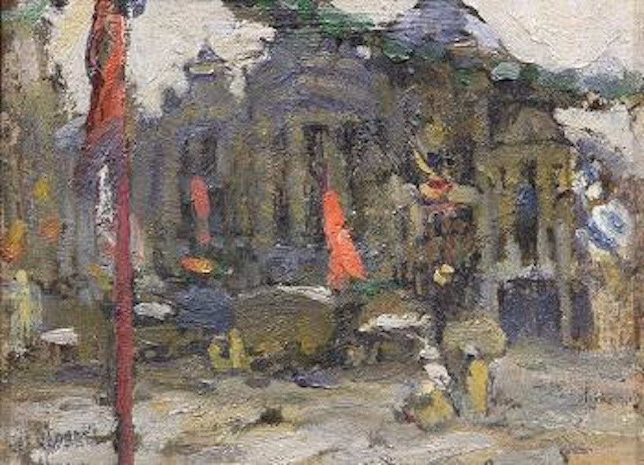 Brussels Celebration of King's Entry into Brussels by Joseph Raphael