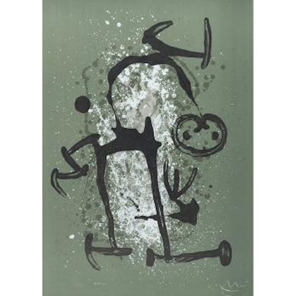 L'illettré vert by Joan Miró