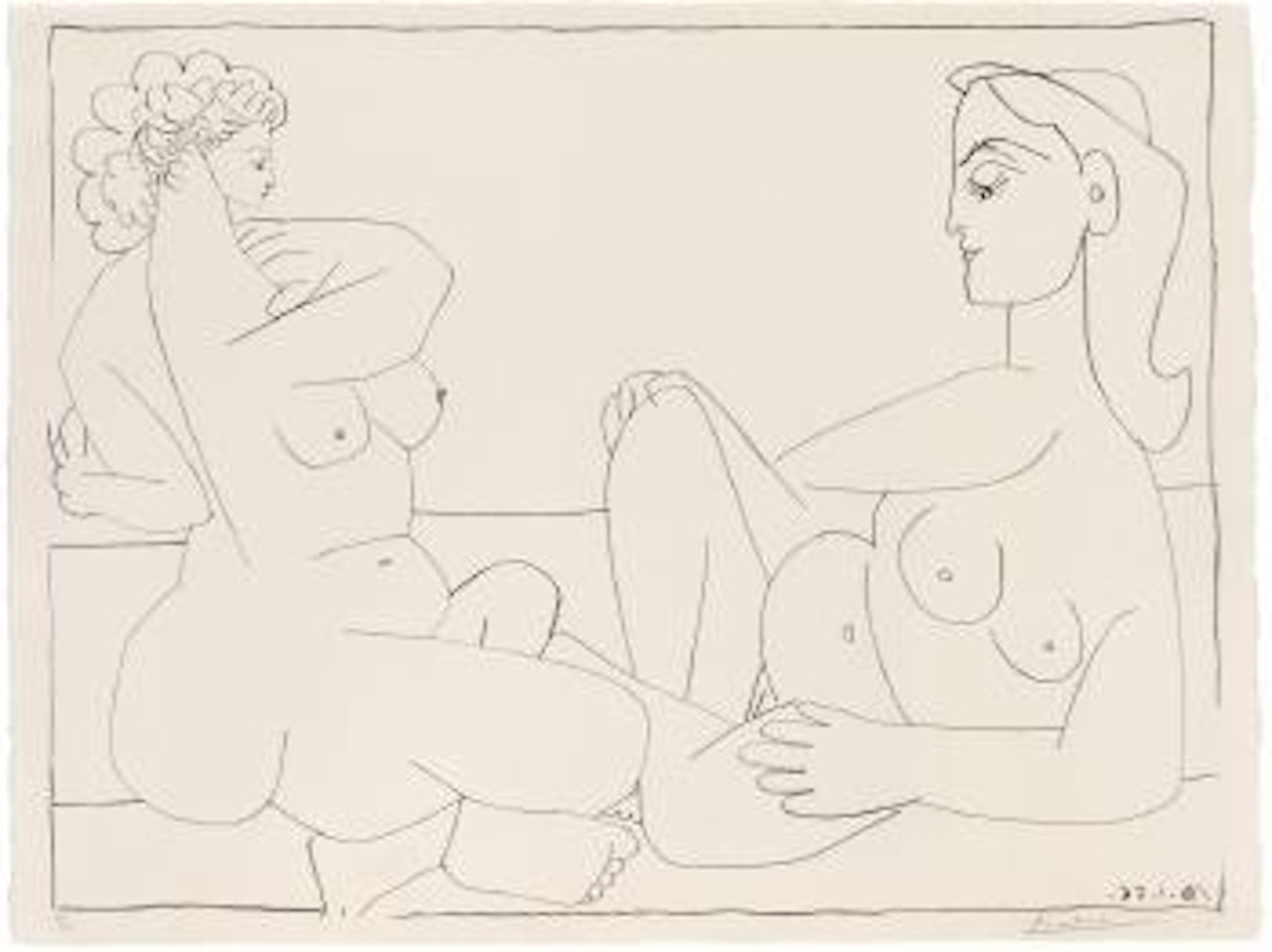 Deux Femmes sur la Plage by Pablo Picasso