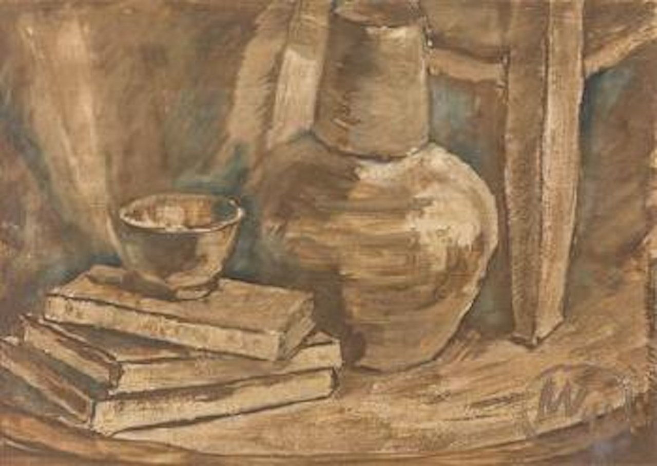 Stillleben mit Gefäßen by Max Weiler