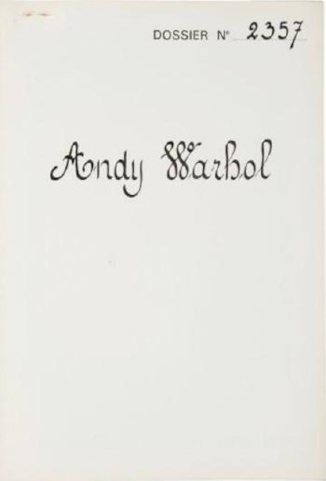 John Joseph H (from The Thirteen Most Wanted Men) by Andy Warhol