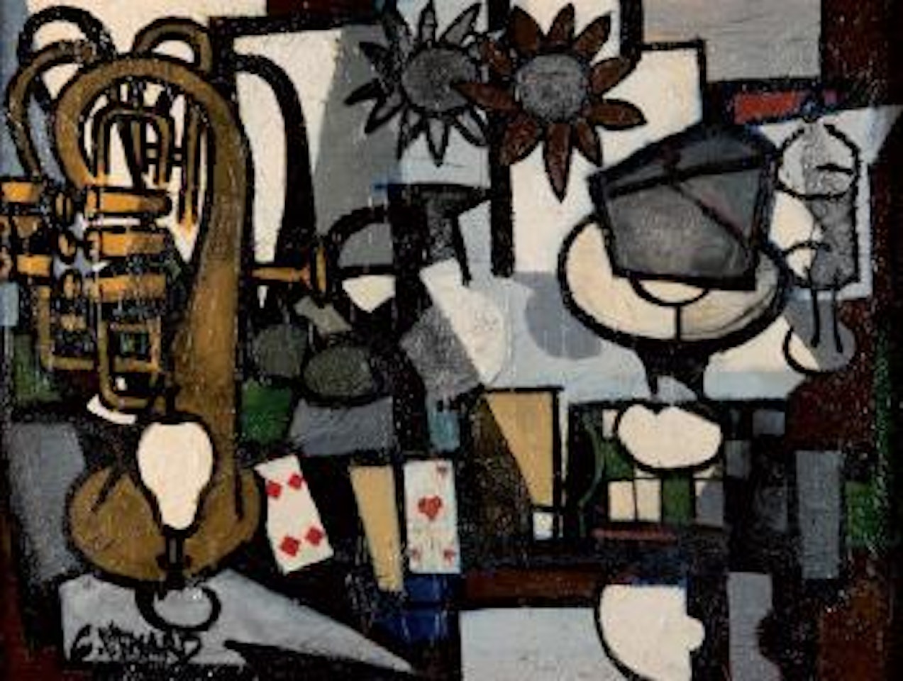 Cartes et instruments de musique by Claude Venard