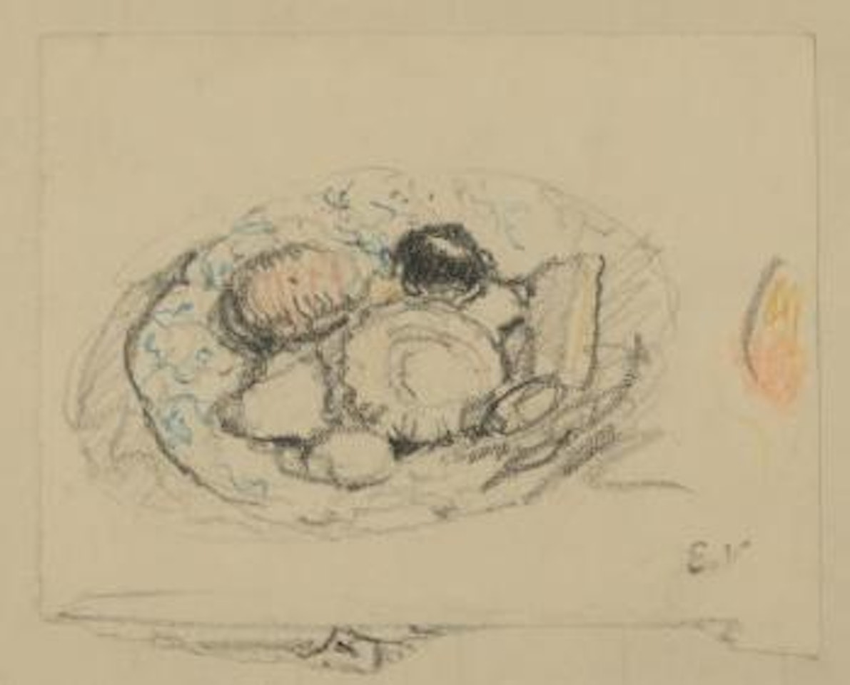 Nature-morte à l’assiette by Édouard Vuillard