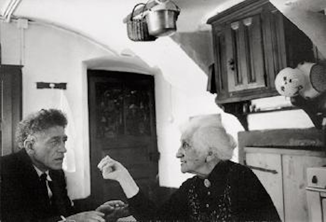 Alberto Giacometti with his Mother, Stampa, Grison by Henri Cartier-Bresson