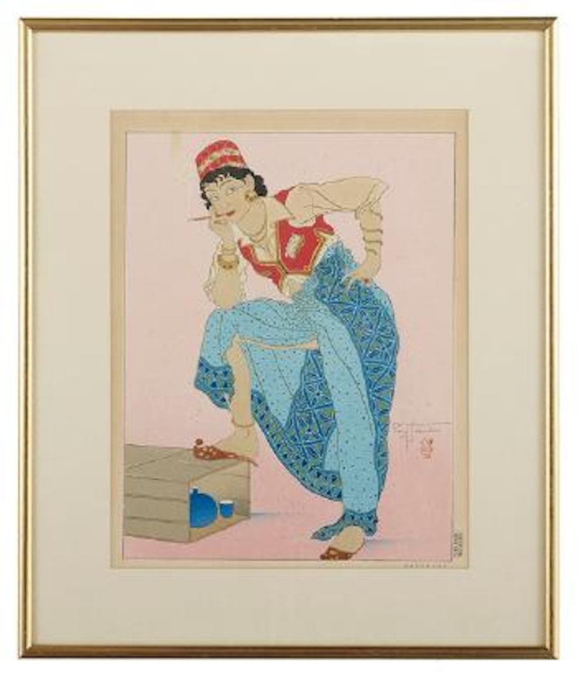 L'Altente; Calme Truck; Untitled- Pair of portraits by Paul Jacoulet