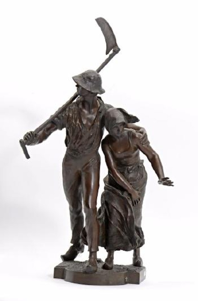 Couple de paysans à la faux by Alfred Boucher