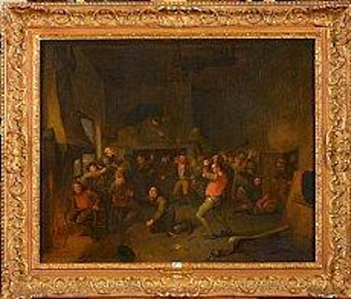 Rixe à l’auberge by Egbert van Heemskerk III