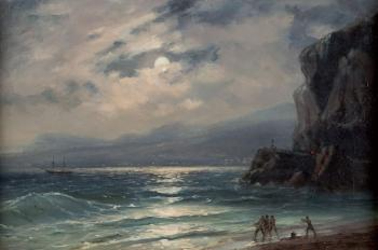 Nice au clair de lune by Ivan Konstantinovich Aivazovsky