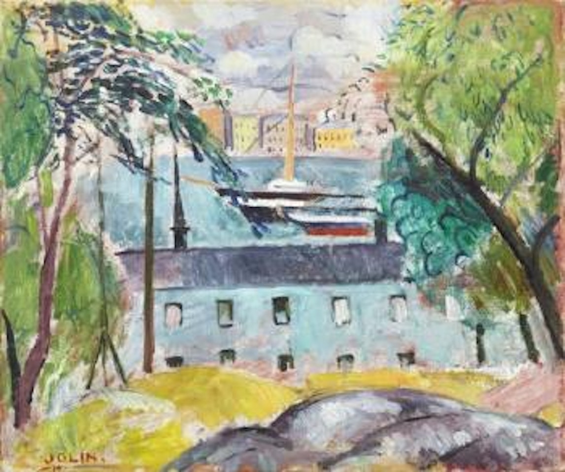 Skeppsholmen med 'Vanadis' by Einar Jolin