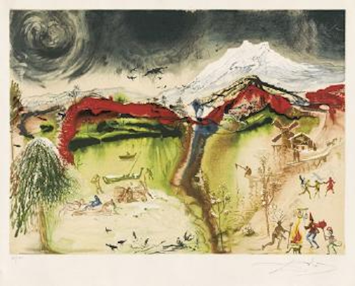 Die vier Jahreszeiten by Salvador Dali
