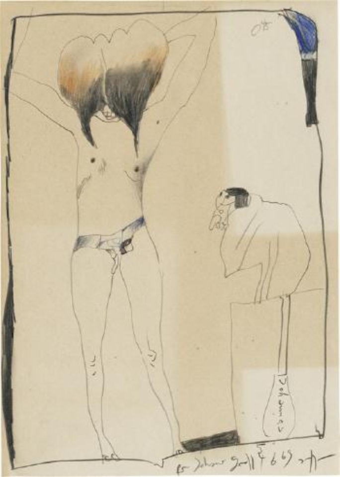 Johannes als Voyeur by Horst Janssen