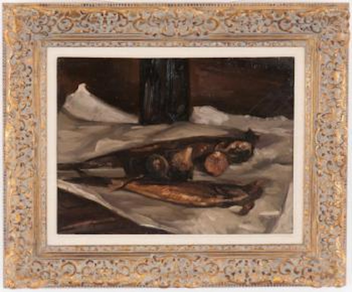 Still life with fish by Emile Bernard