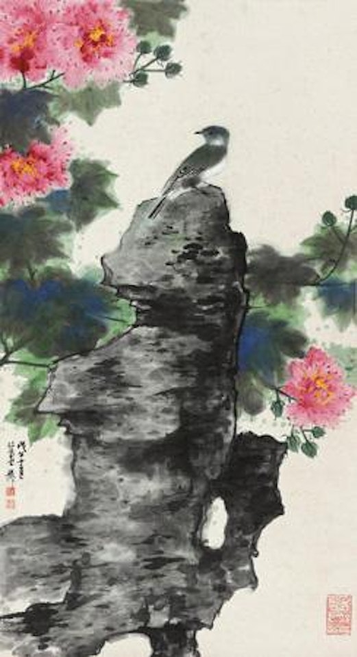 Bird and Flowers by Xie Zhiliu