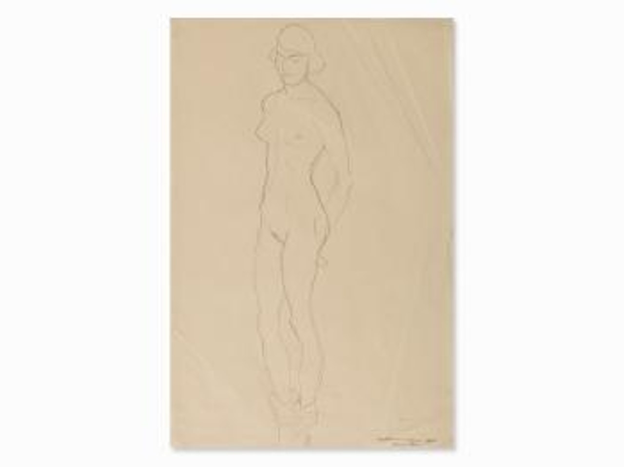 Standing Female Nude by Gustav Klimt