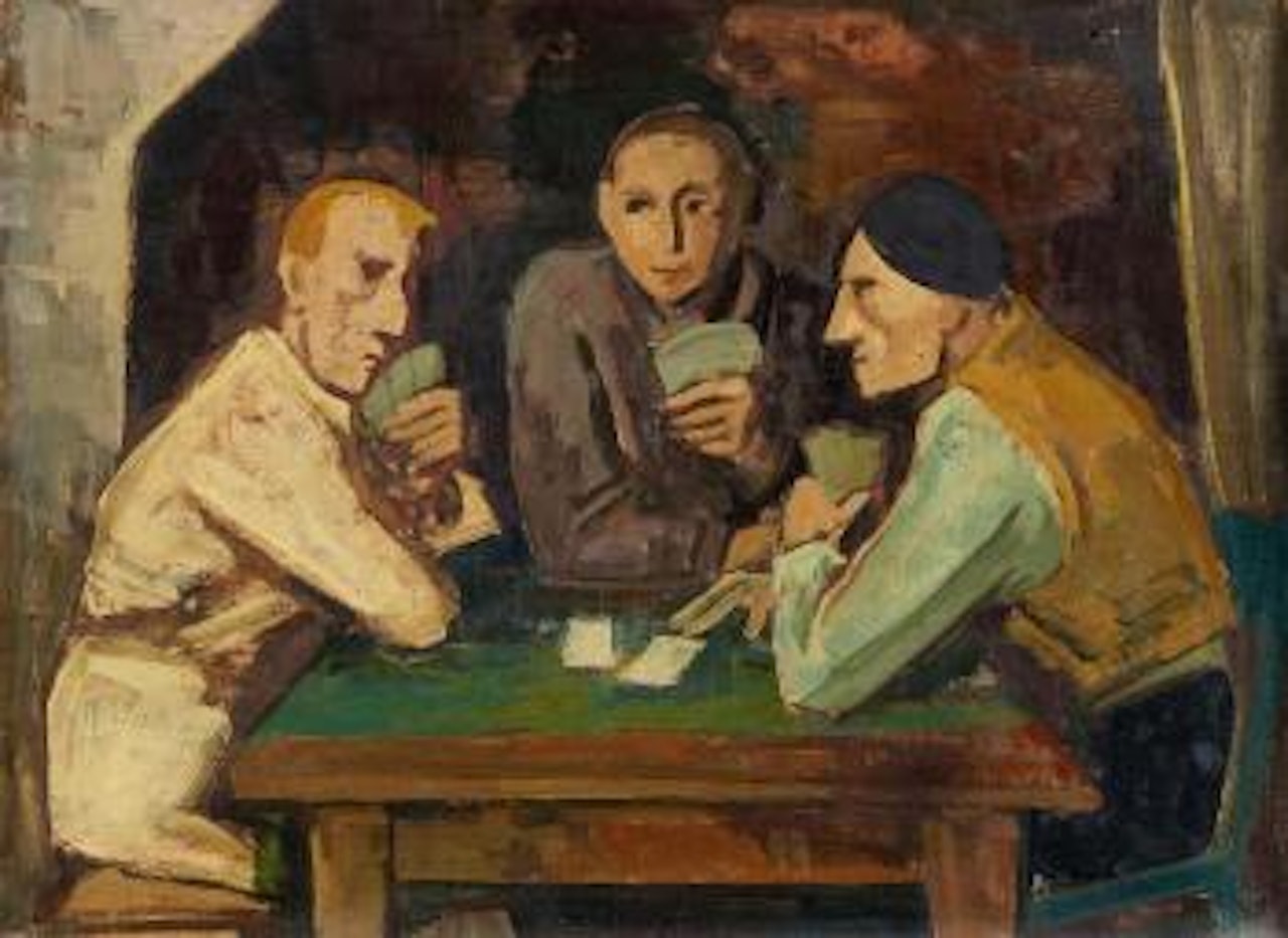 Kartenspieler (Card players) by Karl Hofer