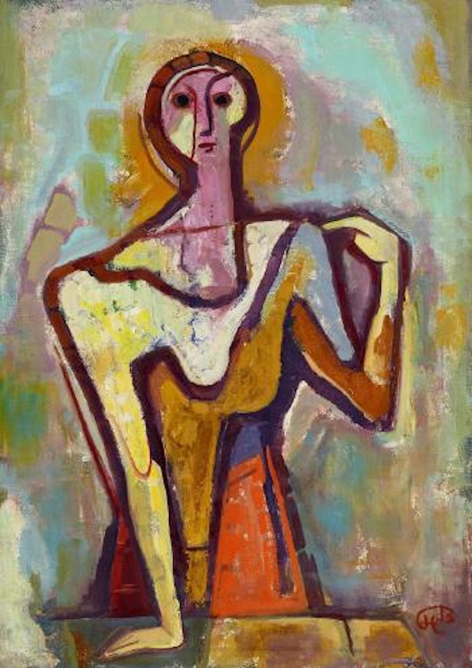 Stehende Figur (Standing figure) by Karl Hofer