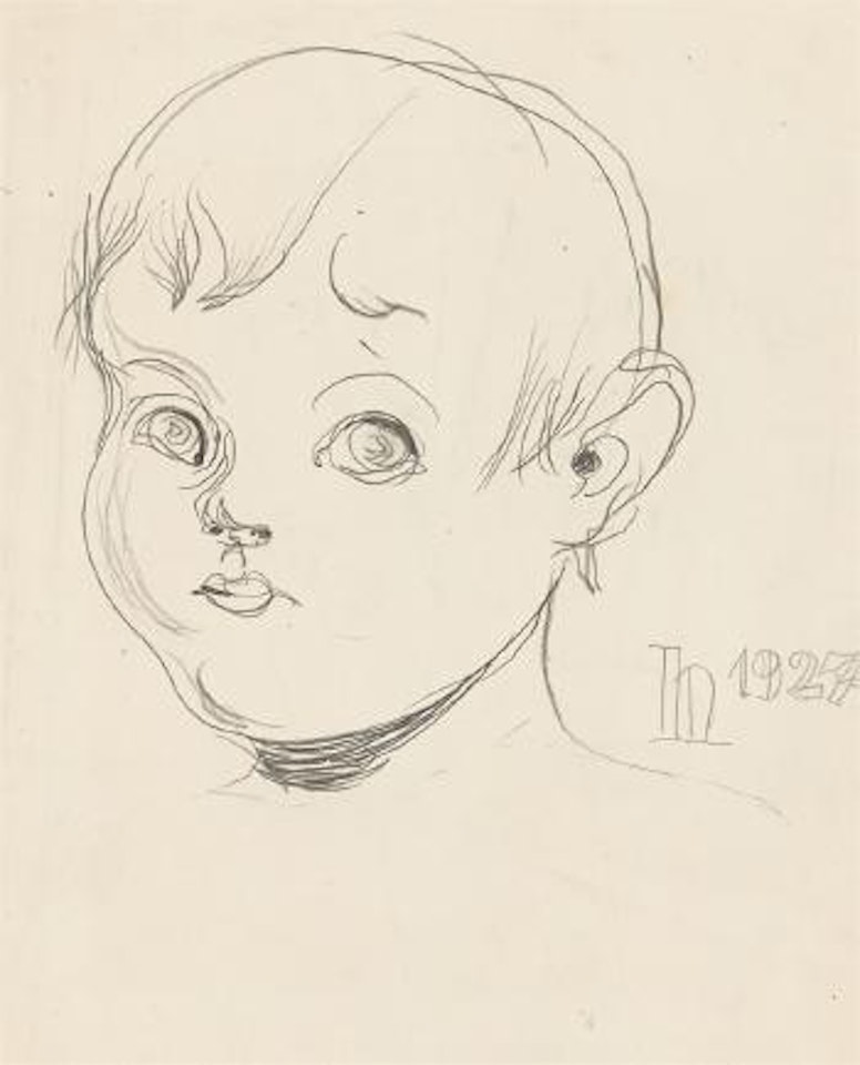Kinderbildnis (Hoerles Tochter Micheline) by Heinrich Hoerle