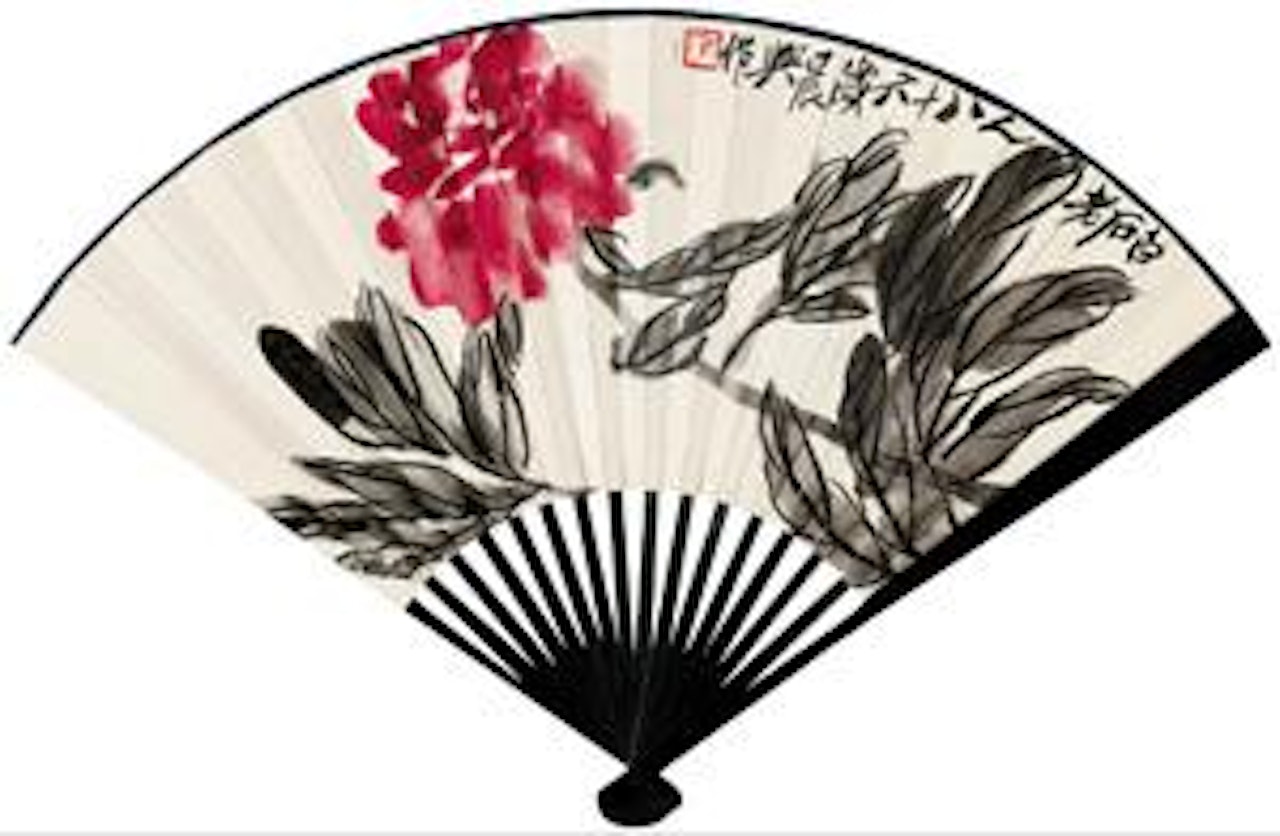 Peony and Rooster by Qi Baishi