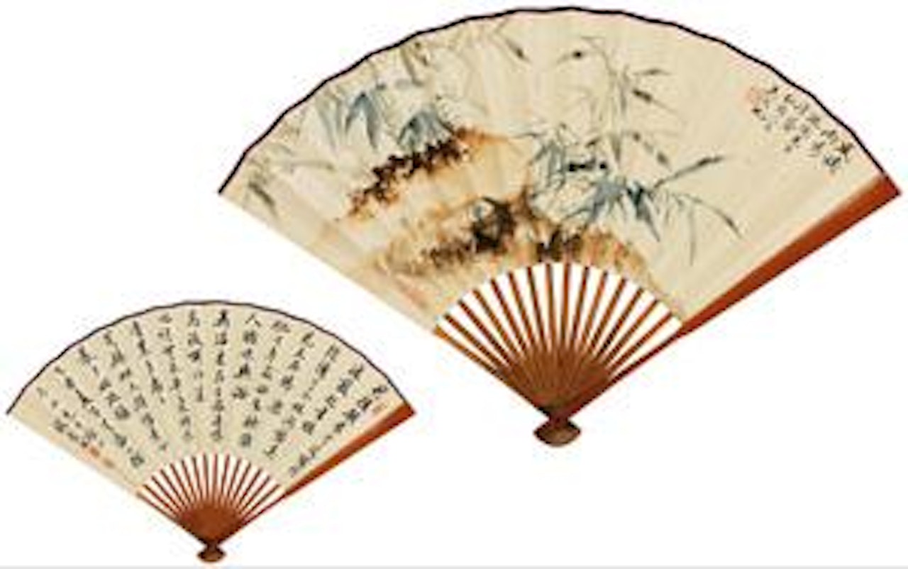 Bamboo and Rocks; Calligraphy by Wu Hufan