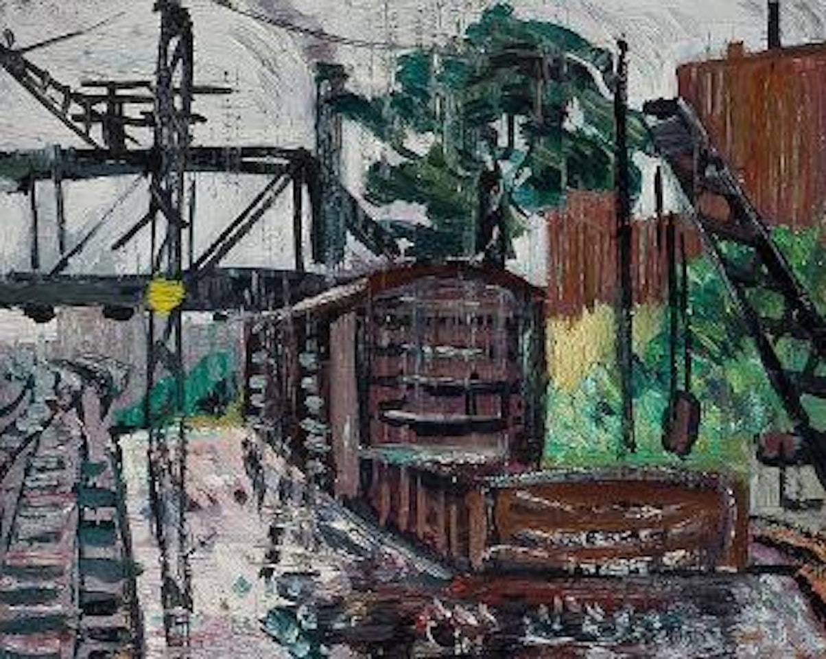 Railroad Yard by Hayley Lever