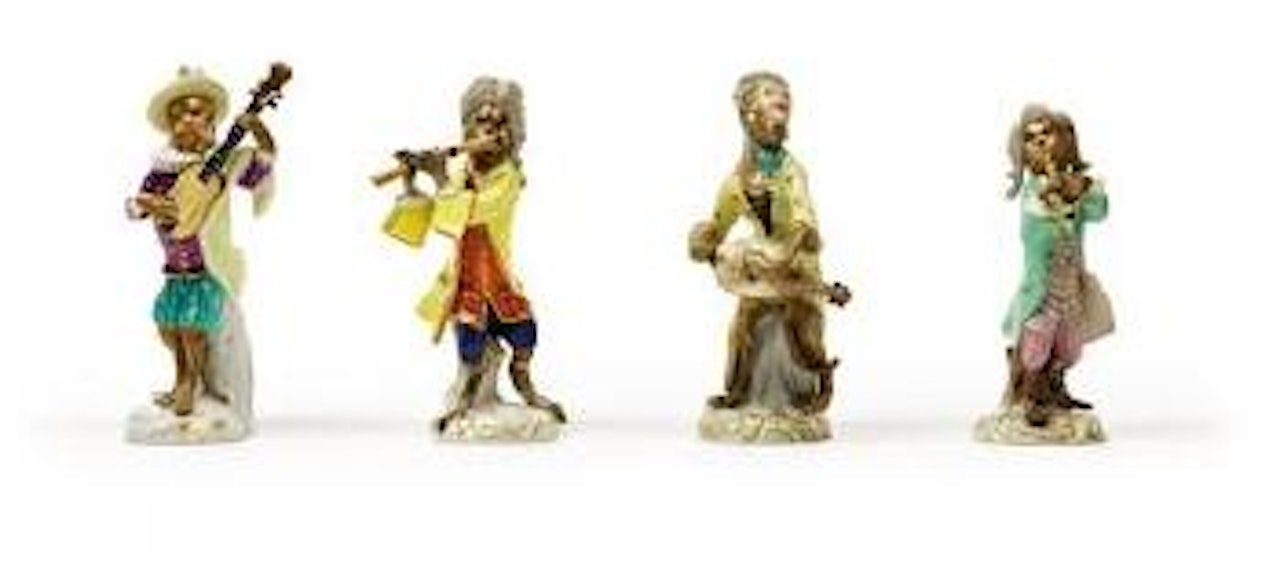 The monkey orchestra of Count Brühl by Johann Joachim Kändler