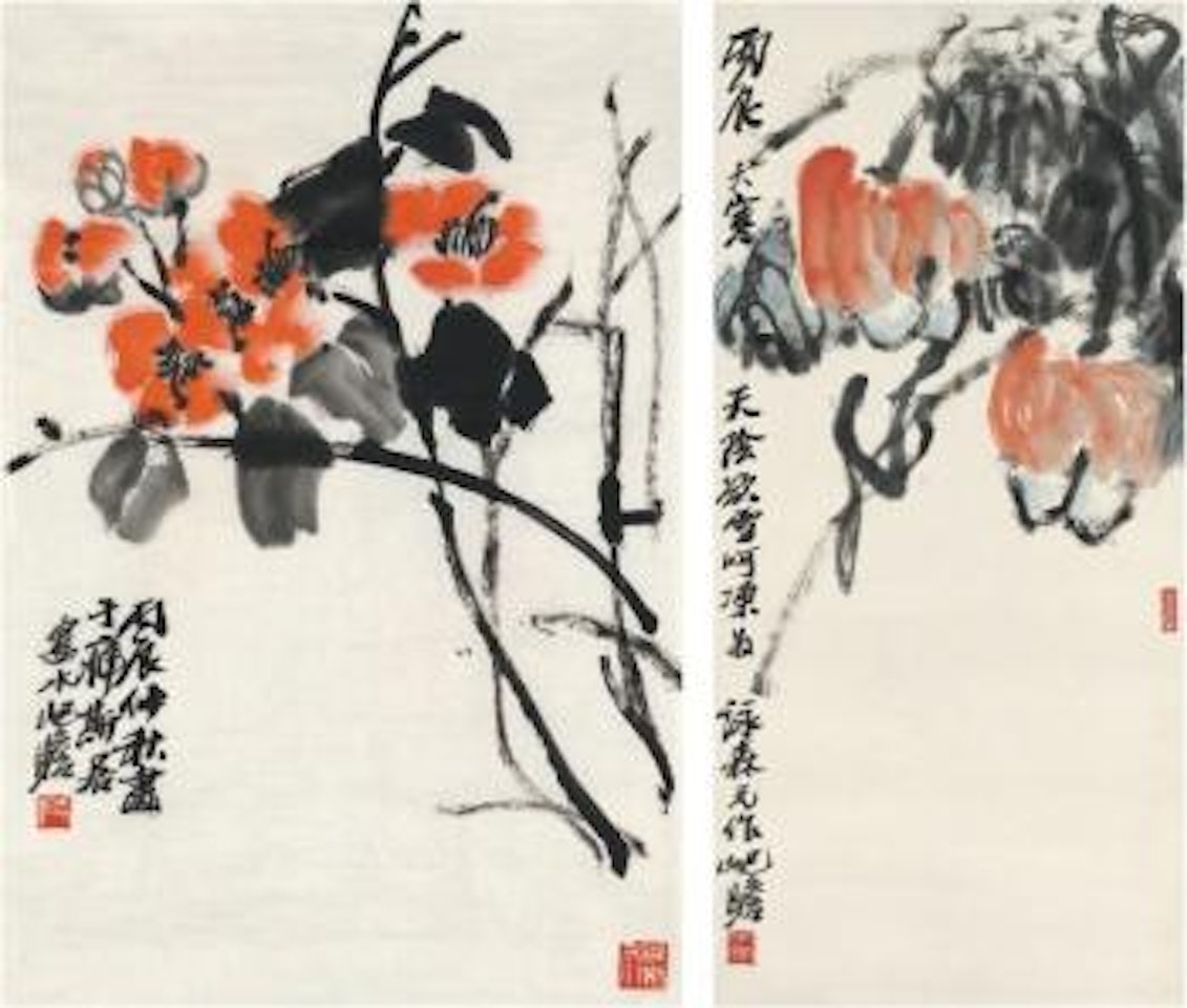 Camellia fruit and vegetable by Zhu Qizhan
