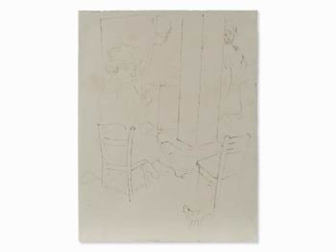 Mädchen Im Schlafzimmer by George Grosz