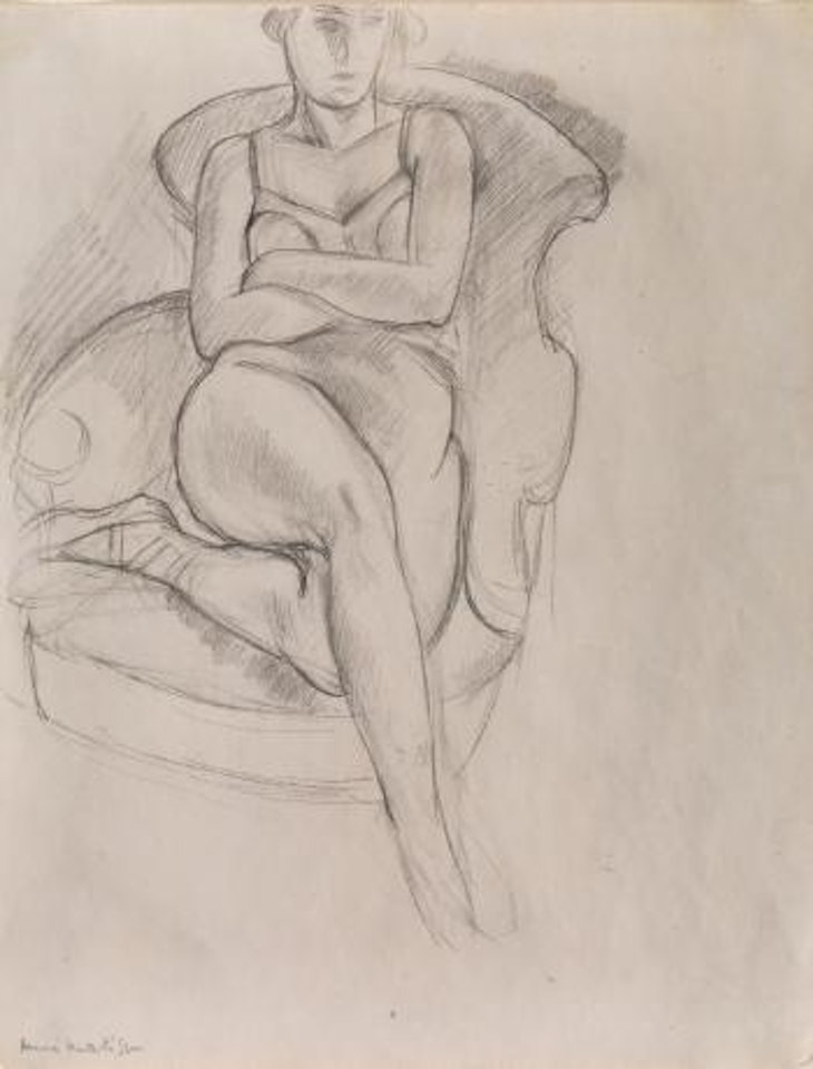 Femme assise dans un fauteuil by Henri Matisse
