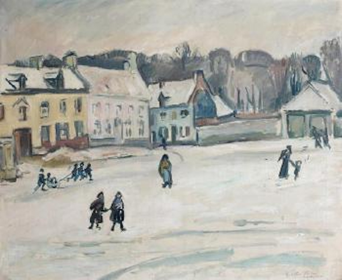 Vue de Tervurren sous la neige by Othon Friesz