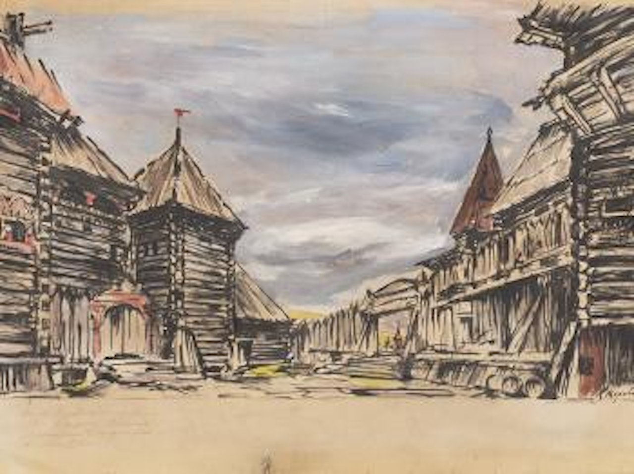 Stage Design ,
1903 by Konstantin Alekseevich Korovin