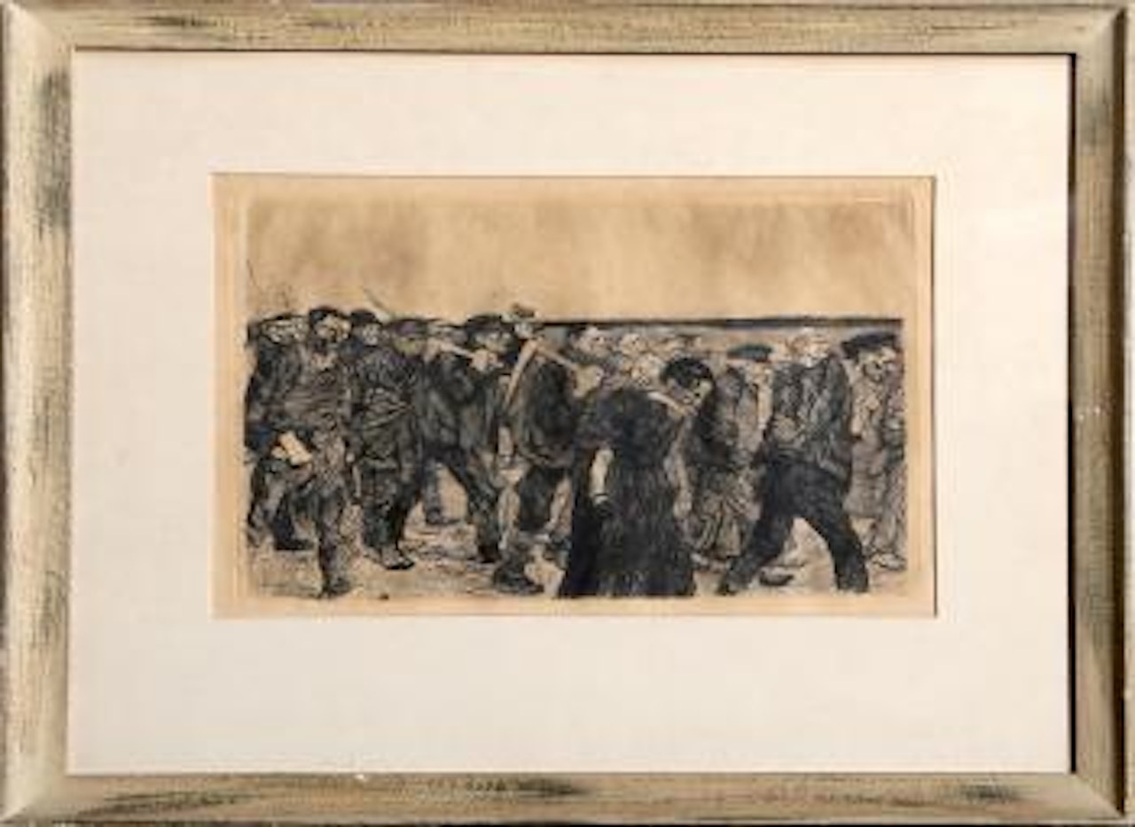 Weberzug, plate 4 from the Ein Weberstand by Kathe Kollwitz