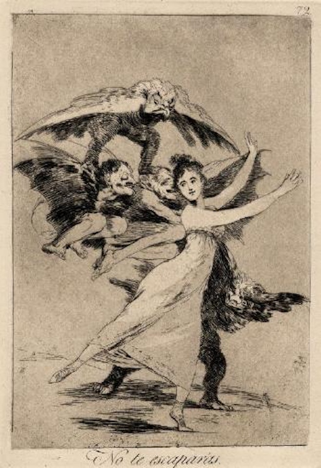 No te escaparàs by Francisco José de Goya
