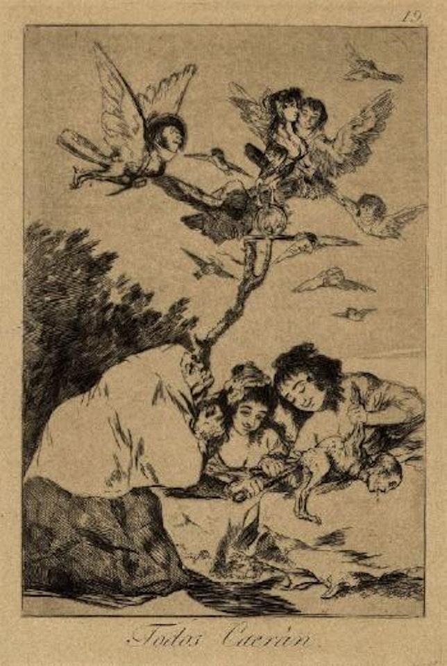 Todos caeràn by Francisco José de Goya