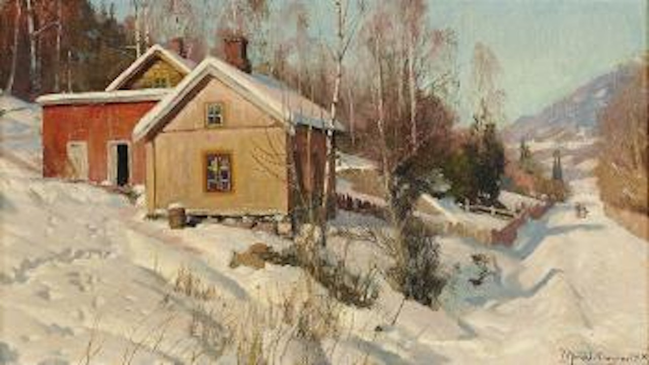 Vingnaes at Lillehammer by Peder Mork Monsted
