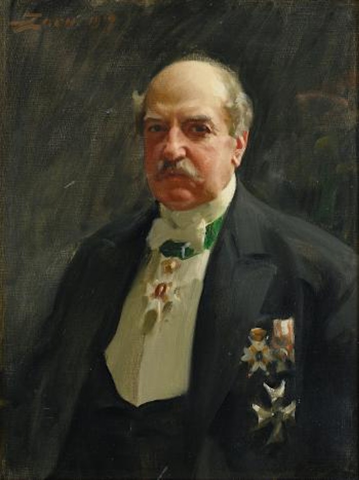 Porträtt föreställande direktör Carl August Kjellberg by Anders Zorn