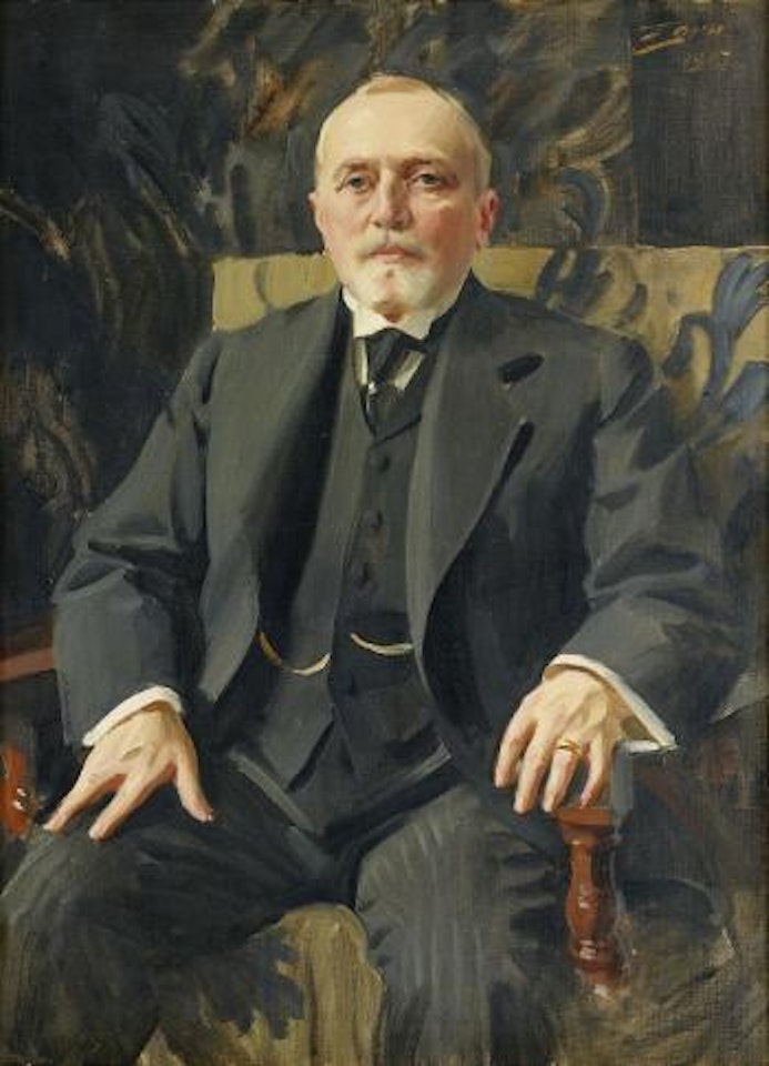 Porträtt föreställande bankdirektör Carl Jonsson by Anders Zorn