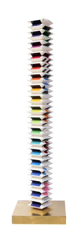 Beyond the visible - Multidimensional tower by Yaacov Agam