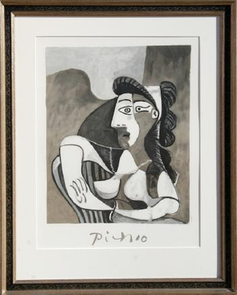 Femme Accoudee au Fauteuil ,
1962 by Pablo Picasso