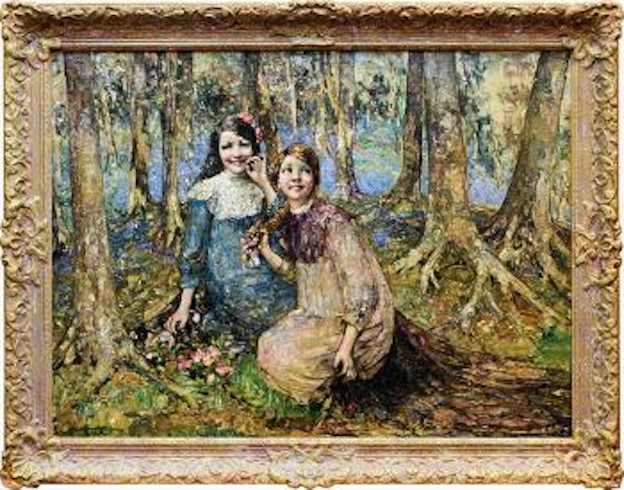 Hyacinth time by Edward Atkinson Hornel