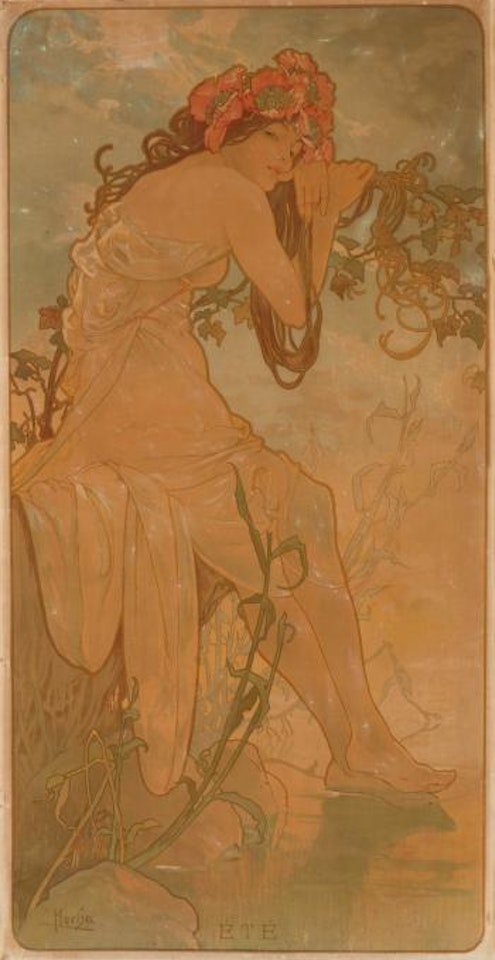 Eté, Automne, Hiver, Printemps ,
1896 by Alphonse Mucha